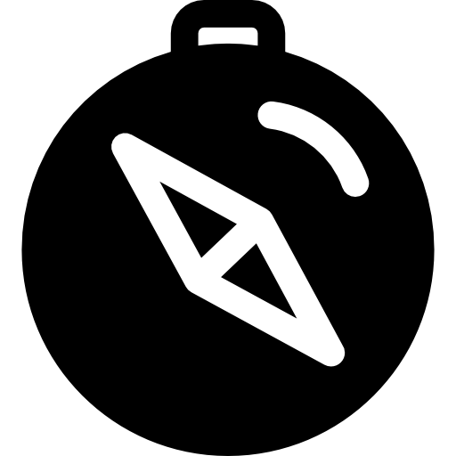 Compass pointing Northwest